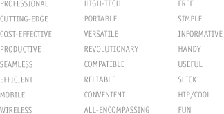 AvantGo Qualities